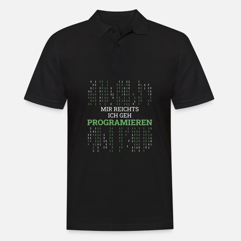 Entwickler Coder Programmierer Lustig - Männer Poloshirt - Schwarz