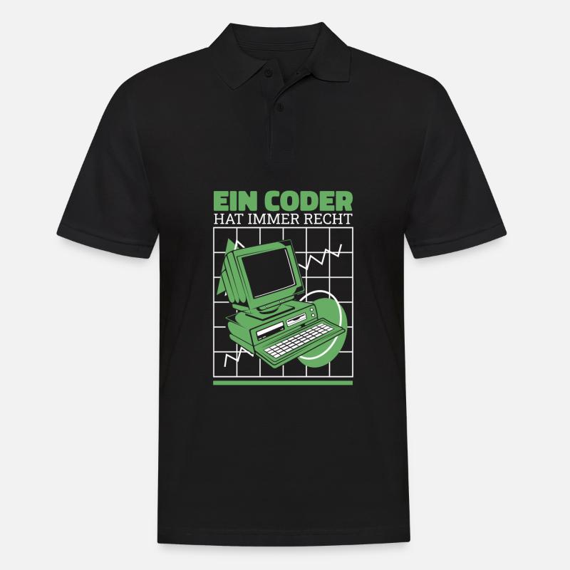 Entwickler Coder Programmierer Cool - Männer Poloshirt - Schwarz