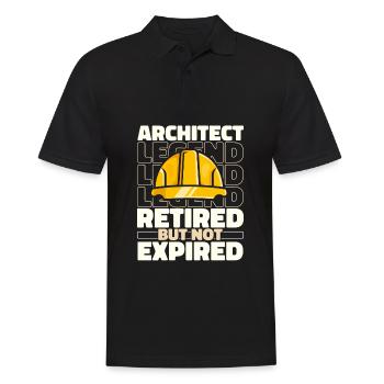 Architecte architecte à la retraite - Polo Homme - noir - Devant - Kai (181cm)