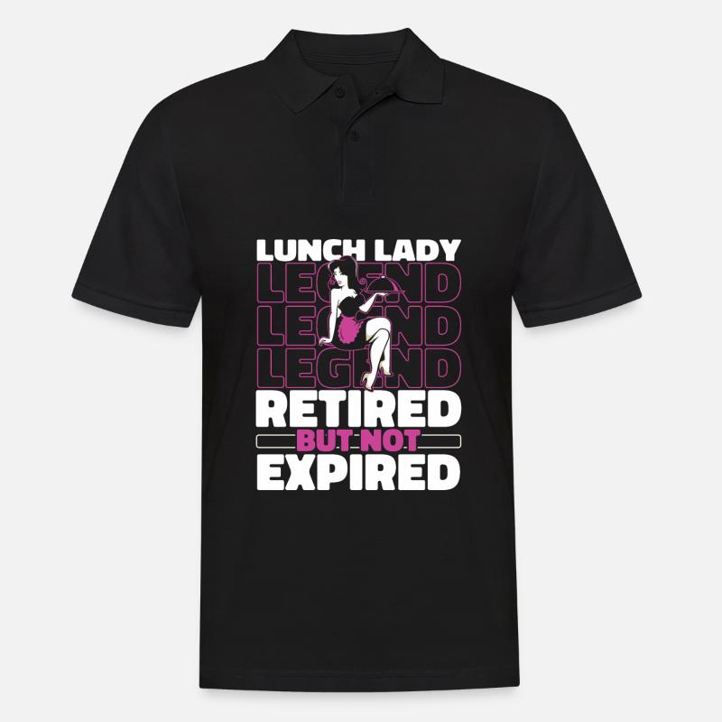 Cafeteria Küchenhilfe Kantine Im Ruhestand - Männer Poloshirt - Schwarz