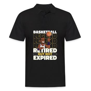 Basketball Basketball Players Pensioners - Men's Polo Shirt - black - Front - Kai (181cm)