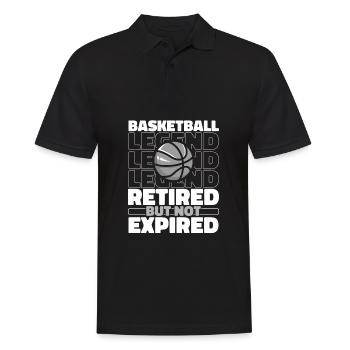 Joueurs de basketball retraités - Polo Homme - noir - Devant - Kai (181cm)