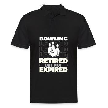 Bowling Bowlen Bowler Im Ruhestand - Männer Poloshirt - Schwarz - Vorne - Kai (181cm)