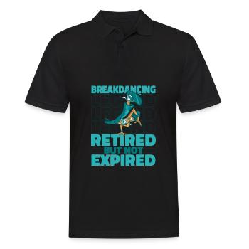Breakdance Breakdancer Breakdancing Rentner - Männer Poloshirt - Schwarz - Vorne - Kai (181cm)