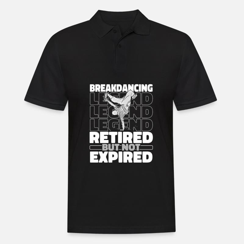 Breakdance Breakdancer Breakdance à la retraite - Polo Homme - noir