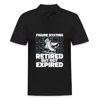 Figure skating Retired figure skater - Men's Polo Shirt - black - Front - Kai (181cm)