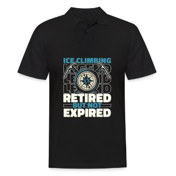 Escalade sur glace à la retraite - Polo Homme - noir - Devant - Kai (181cm)