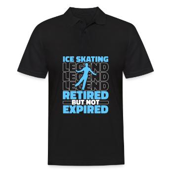 Retraités patineurs - Polo Homme - noir - Devant - Kai (181cm)
