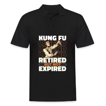 Kung Fu Im Ruhestand - Männer Poloshirt - Schwarz - Vorne - Kai (181cm)