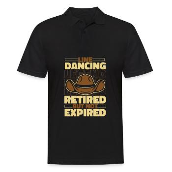 Line Dancing in retirement - Men's Polo Shirt - black - Front - Kai (181cm)