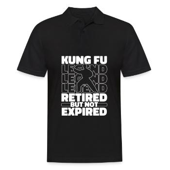 Retired Kung Fu - Men's Polo Shirt - black - Front - Kai (181cm)