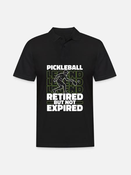 Pickleball pensioners - Men's Polo Shirt - black