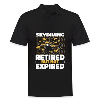 Skydiving Skydiving - Men's Polo Shirt - black - Front - Kai (181cm)