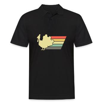 Action de grâce - Polo Homme - noir - Devant - Kai (181cm)