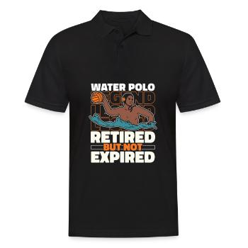 Wasserball Wasserballer Im Ruhestand - Männer Poloshirt - Schwarz - Vorne - Kai (181cm)