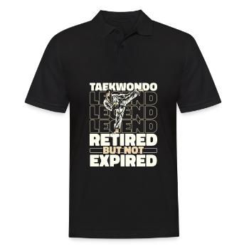 Taekwondo Im Ruhestand - Männer Poloshirt - Schwarz - Vorne - Kai (181cm)