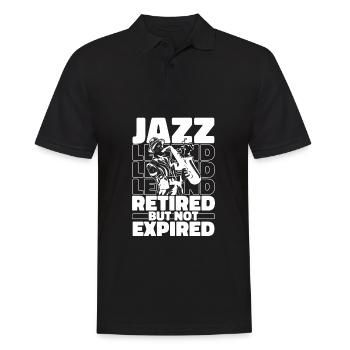 Jazz Musik Im Ruhestand - Männer Poloshirt - Schwarz - Vorne - Kai (181cm)
