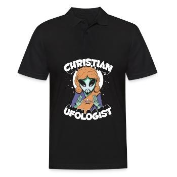 Christ Christianity Extraterrestrial - Men's Polo Shirt - black - Front - Kai (181cm)