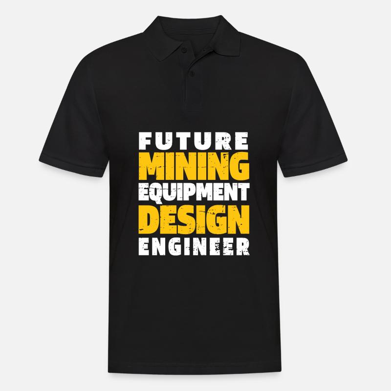Engineer Lustig Mining Engineer - Men's Polo Shirt - black