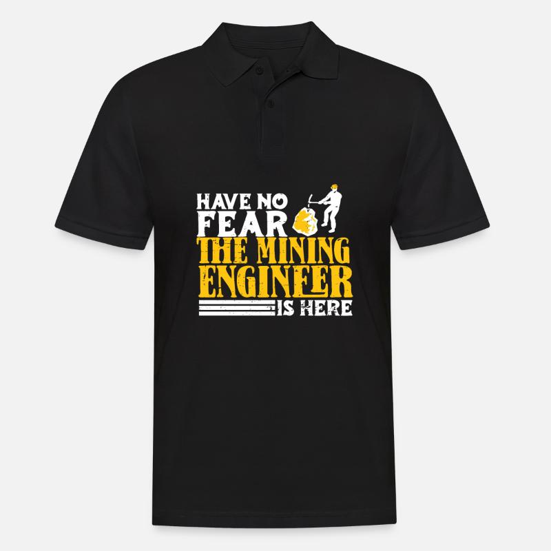 Engineer Lustig Mining Engineer - Men's Polo Shirt - black