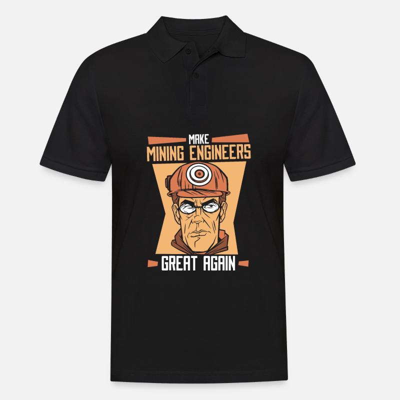 Engineer Super Mining Engineer - Men's Polo Shirt - black