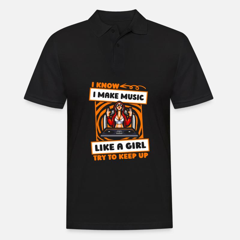 Tontechniker Toningenieur Mädchen - Männer Poloshirt - Schwarz