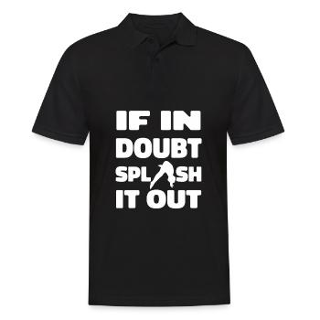 Diving Diver spraying - Men's Polo Shirt - black - Front - Kai (181cm)