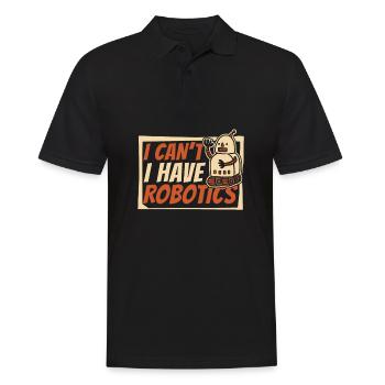 Robotik Ai Roboter Fun - Männer Poloshirt - Schwarz - Vorne - Kai (181cm)