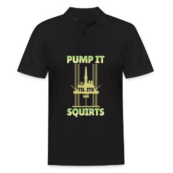 Pulvérisations de plates-formes pétrolières pour champs pétrolifères - Polo Homme - noir - Devant - Kai (181cm)