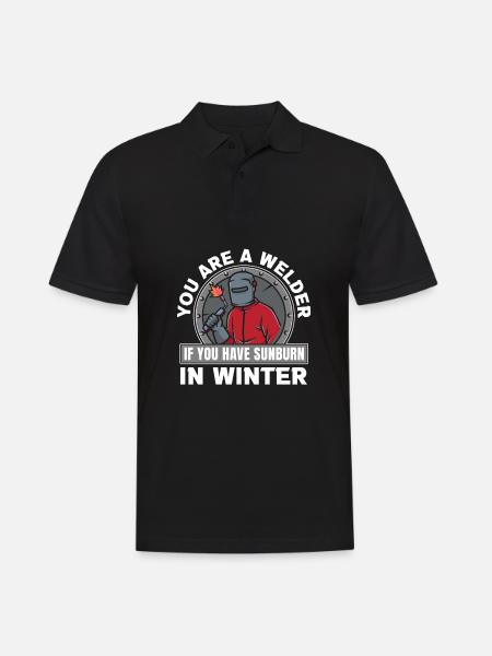 Welder Locksmith Sunburn - Men's Polo Shirt - black