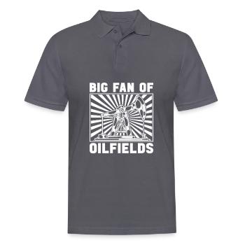 Ölfeld Bohrinsel Fan - Männer Poloshirt - Anthrazit - Vorne - Nico (186cm)