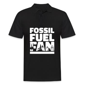 Oil Field Oil Rig Fossil - Men's Polo Shirt - black - Front - Kai (181cm)