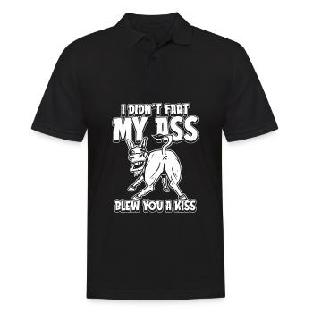 Muli Ass I Didn't Fart My Butt Blew You A Kiss - Men's Polo Shirt - black - Front - Kai (181cm)