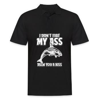 Orca Wal Killerwal Schwertwal - Männer Poloshirt - Schwarz - Vorne - Kai (181cm)