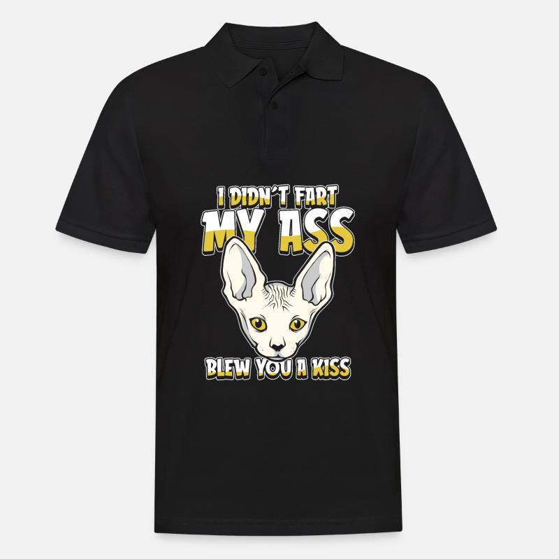 Sphynx Katze - Männer Poloshirt - Schwarz