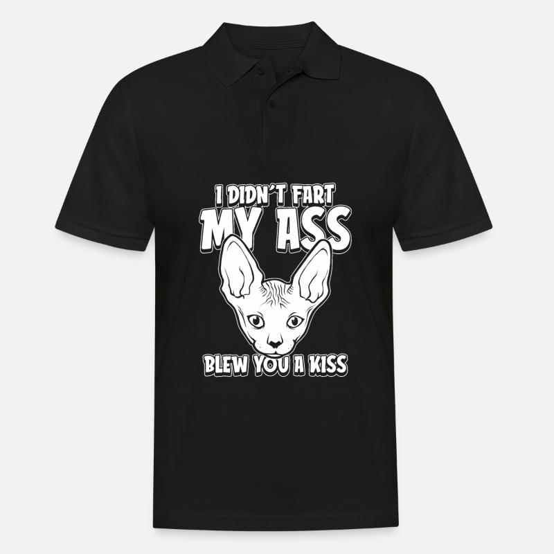 Sphynx Katze - Männer Poloshirt - Schwarz