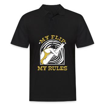 Turmspringen Turmspringer Kippen - Männer Poloshirt - Schwarz - Vorne - Kai (181cm)