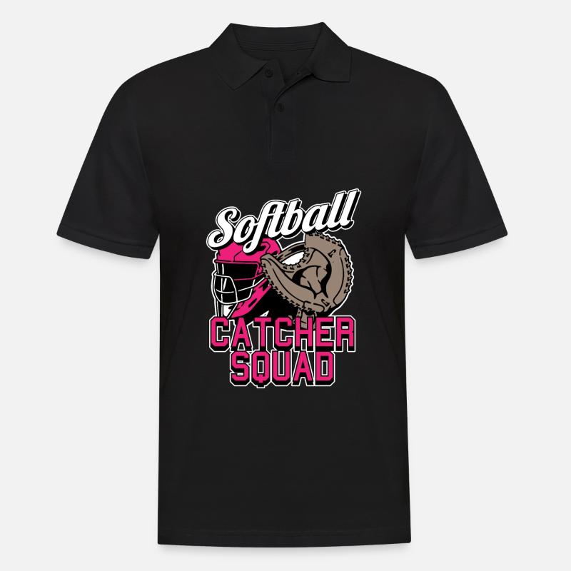 Softball Kader - Männer Poloshirt - Schwarz