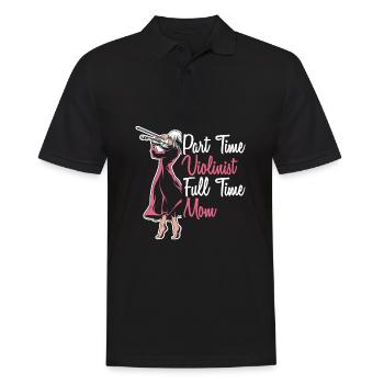 Violon Violon Femelle - Polo Homme - noir - Devant - Kai (181cm)