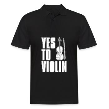 Violon Violon Drôle - Polo Homme - noir - Devant - Kai (181cm)