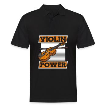 Violin Violin Energy - Men's Polo Shirt - black - Front - Kai (181cm)