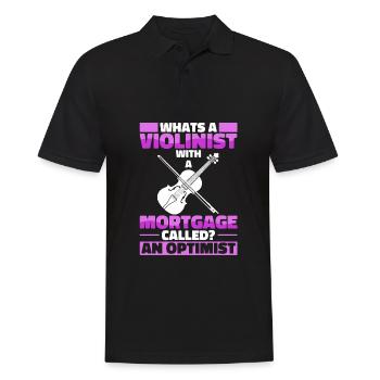 Violon Violon Drôle - Polo Homme - noir - Devant - Kai (181cm)