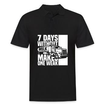 Cow Milk Funny Milk Wagon - Men's Polo Shirt - black - Front - Kai (181cm)