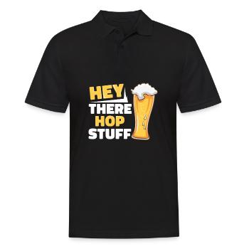 Bière artisanale Bière artisanale Bière drôle - Polo Homme - noir - Devant - Kai (181cm)