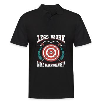 Archery Archery Archer Target - Men's Polo Shirt - black - Front - Kai (181cm)