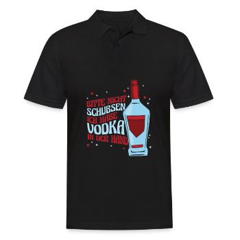 Vodka Wodka Witzig Wodka - Männer Poloshirt - Schwarz - Vorne - Kai (181cm)