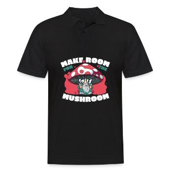 Cueilleurs de champignons Champignons Nain de champignons - Polo Homme - noir - Devant - Kai (181cm)