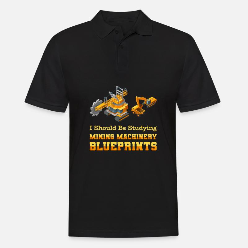 Engineer Mining Engineer - Men's Polo Shirt - black