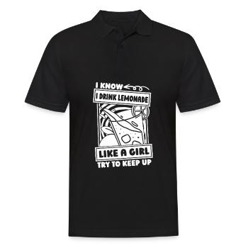 Limonade Fille - Polo Homme - noir - Devant - Kai (181cm)