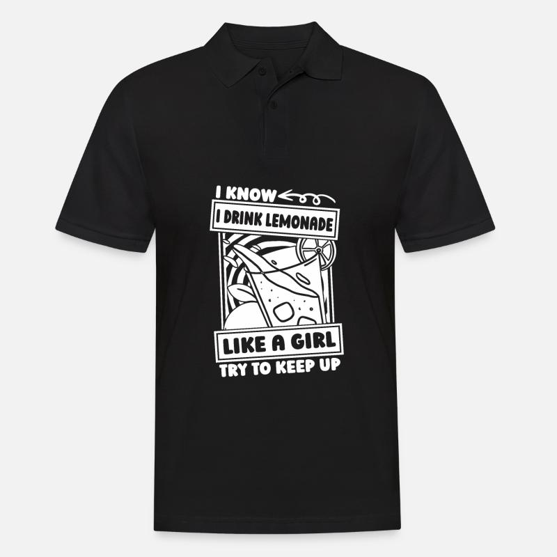 Limonade Mädchen - Männer Poloshirt - Schwarz
